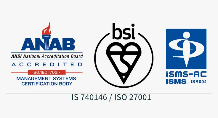 ISMS certification logos